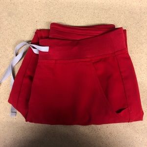 Figs red zamora joggers size small petite